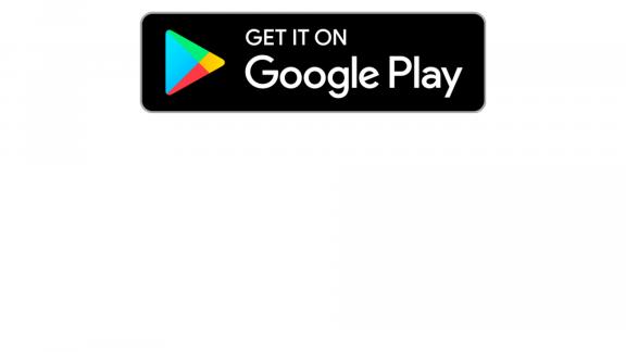 Zwarte banner Google Play